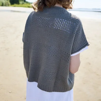 Rosy Green Wool Malie Top Knitting Pattern Cheeky Merino Taupe