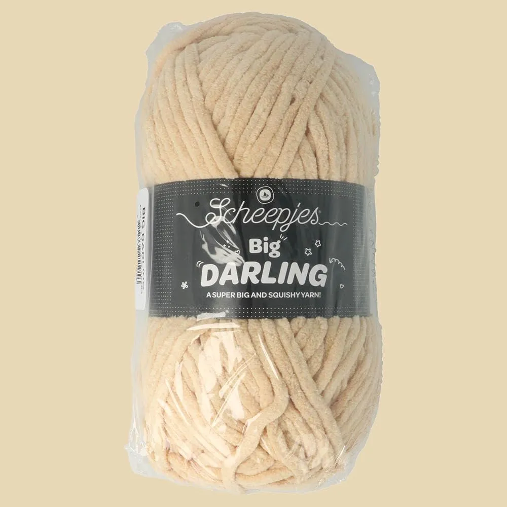 Scheepjes Big Darling 411 Strickgarn Capybara Beige 150g weich