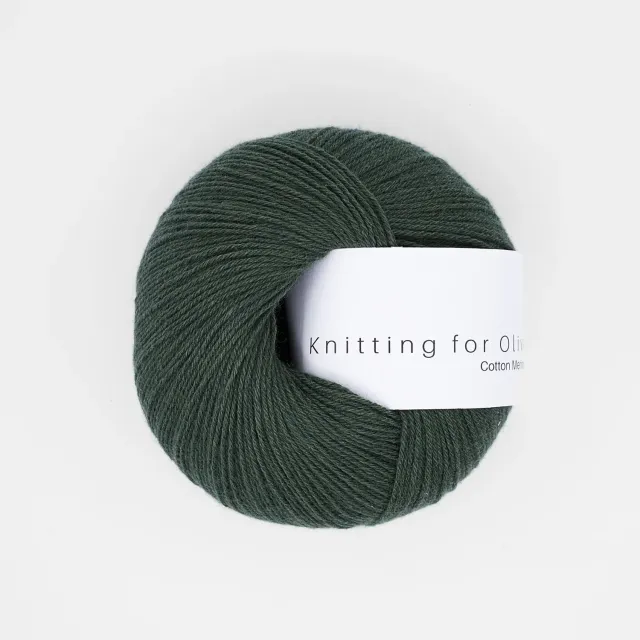 Knitting for Olive Cotton Merino Bottle Green Wolle 50g Baumwolle
