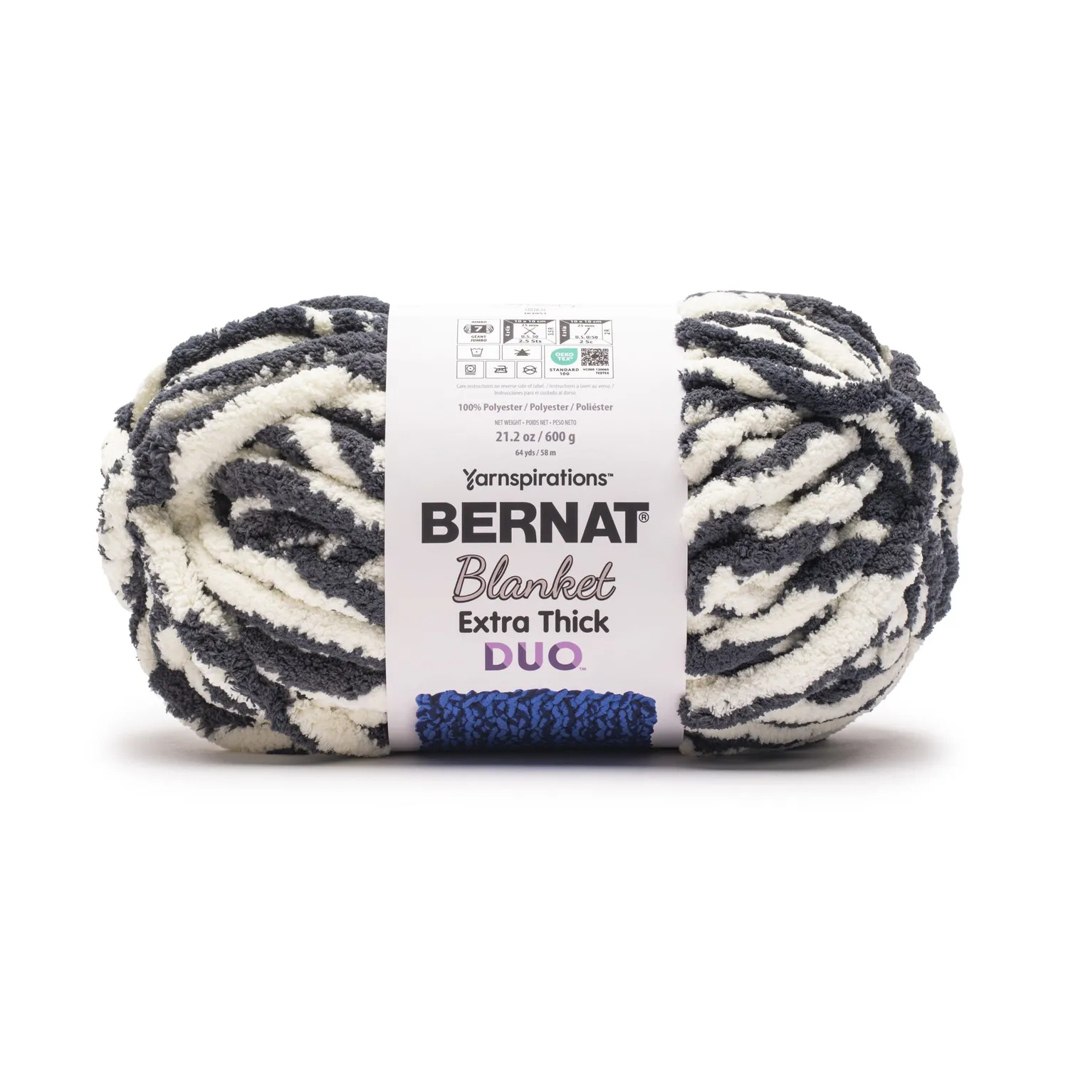 Bernat Blanket Extra Thick Duo Chenillegarn 600g zweifarbig
