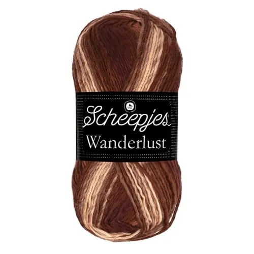 Scheepjes Wanderlust 462 Budapest Acrylgarn 100g braun