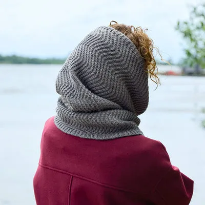 Rosy Green Wool Cloudpath Cowl Strickanleitung English