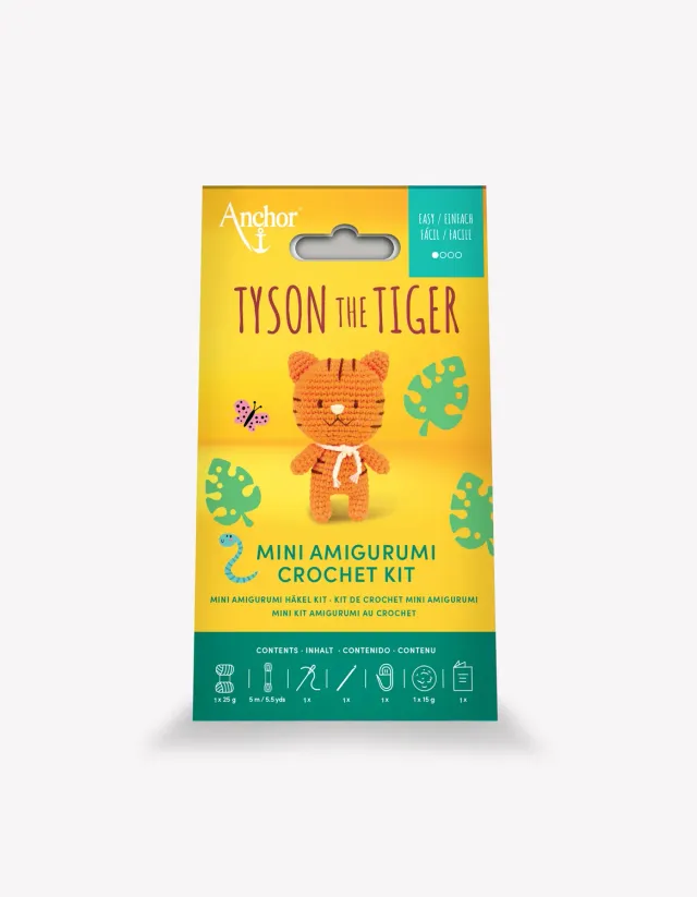 Anchor Tyson Tiger Amigurumi Häkelset leicht