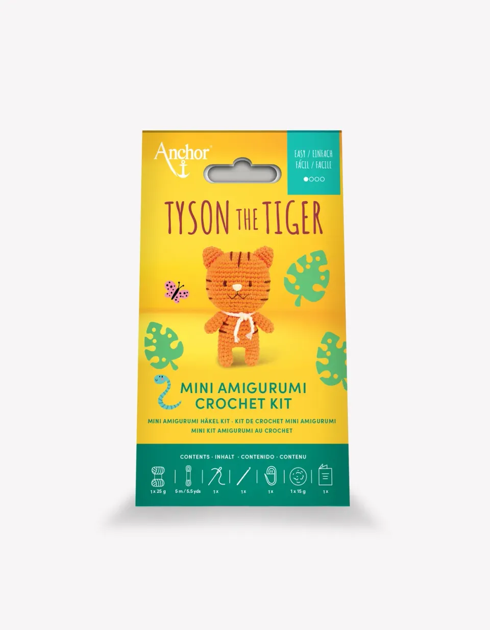 Anchor Tyson Tiger Amigurumi Häkelset leicht