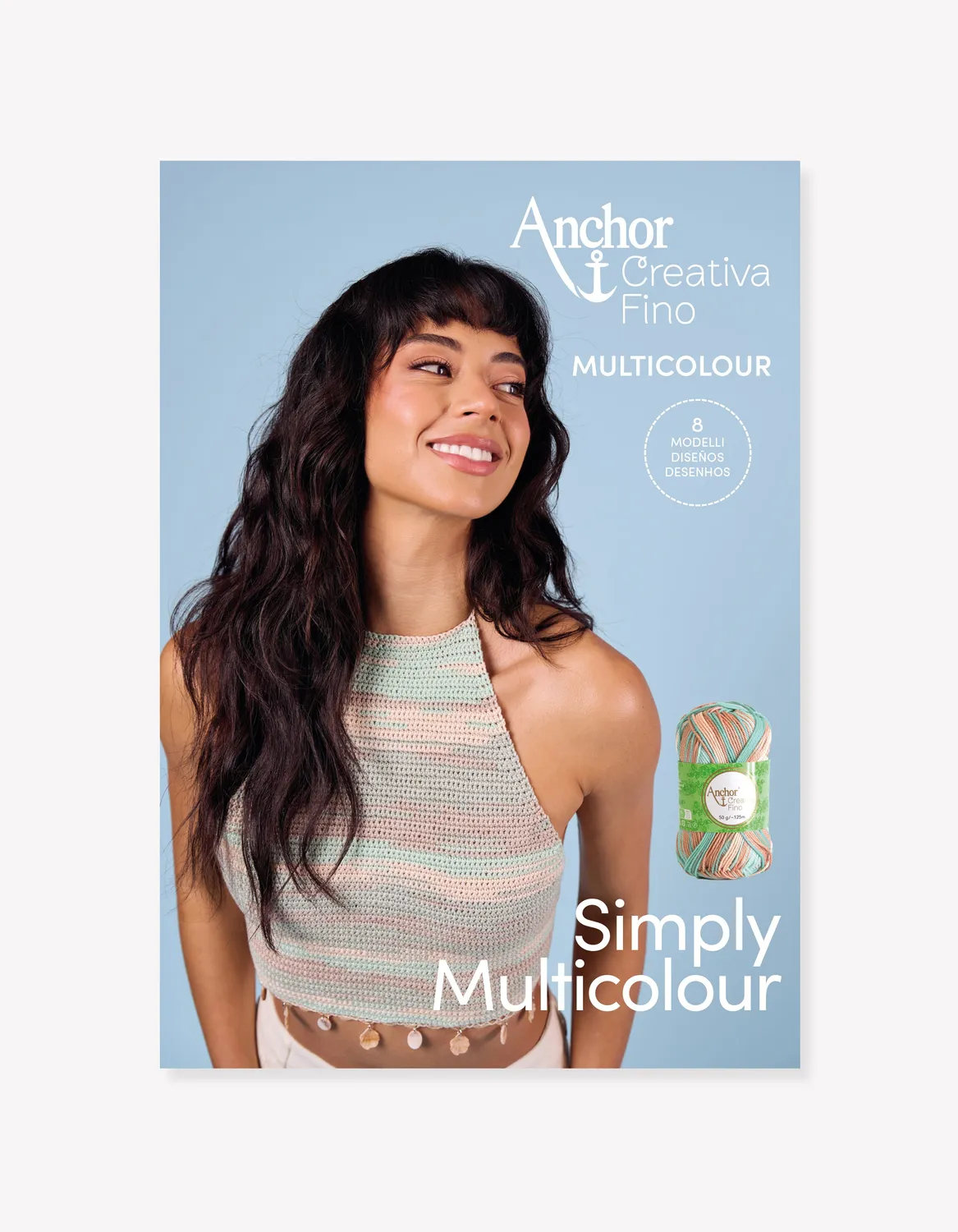 Anchor Creativa Fino Multicolour Anleitungsheft 8 Modelle