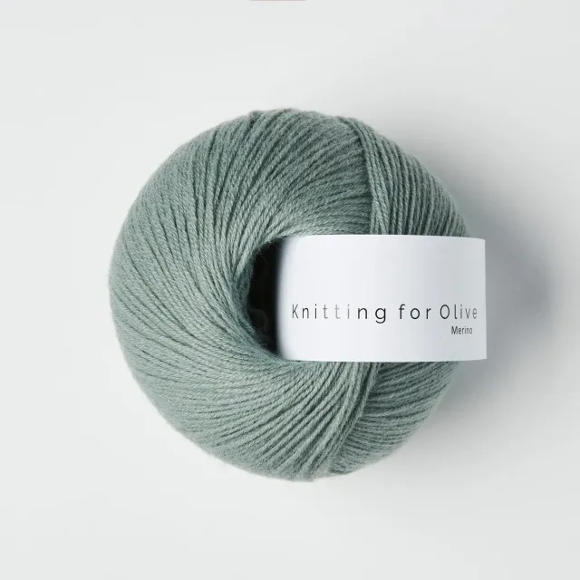 Knitting for Olive Merino Wolle Dusty Aqua Grünblau