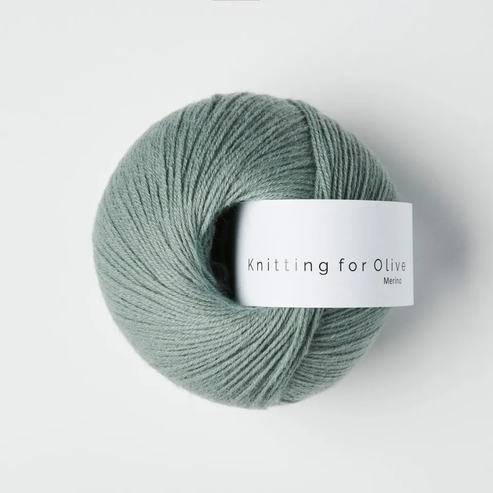 Knitting for Olive Merino Wolle Dusty Aqua Grünblau