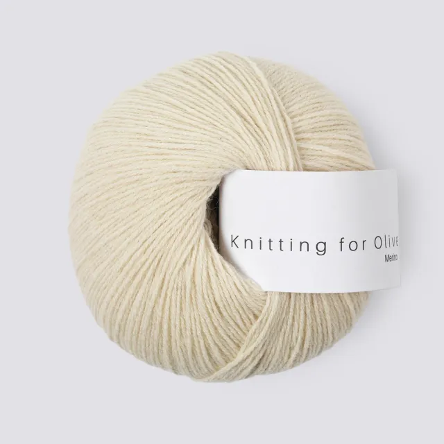 Knitting for Olive Merino Strickgarn Undyed Naturweiß 50g