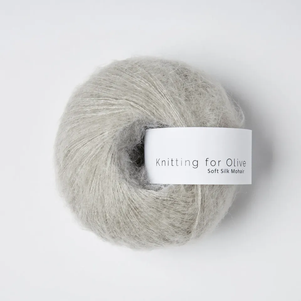 Knitting for Olive Soft Silk Mohair Wolle Morning Haze meliert