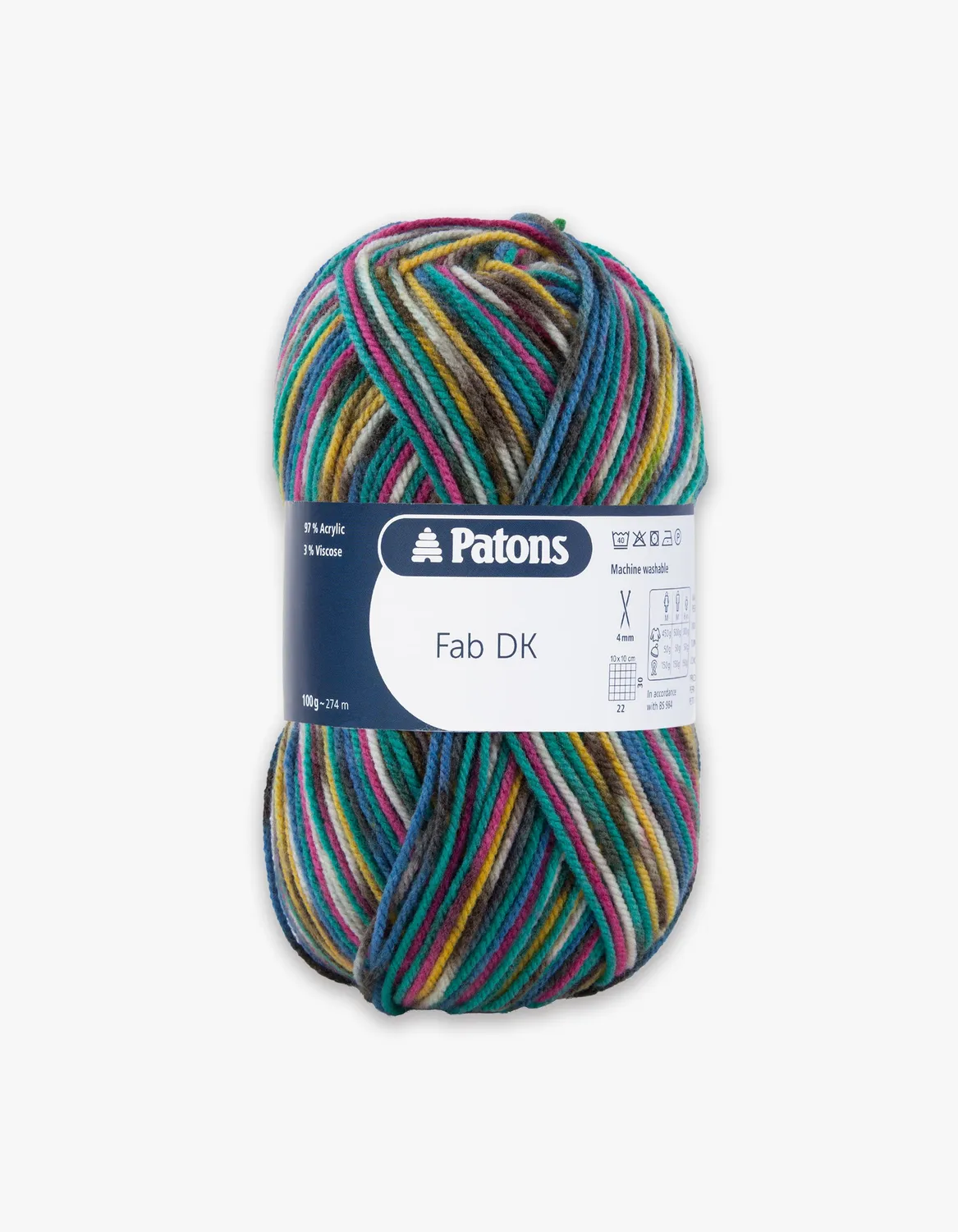 Patons Fab DK Wolle 100g 274m pflegeleicht