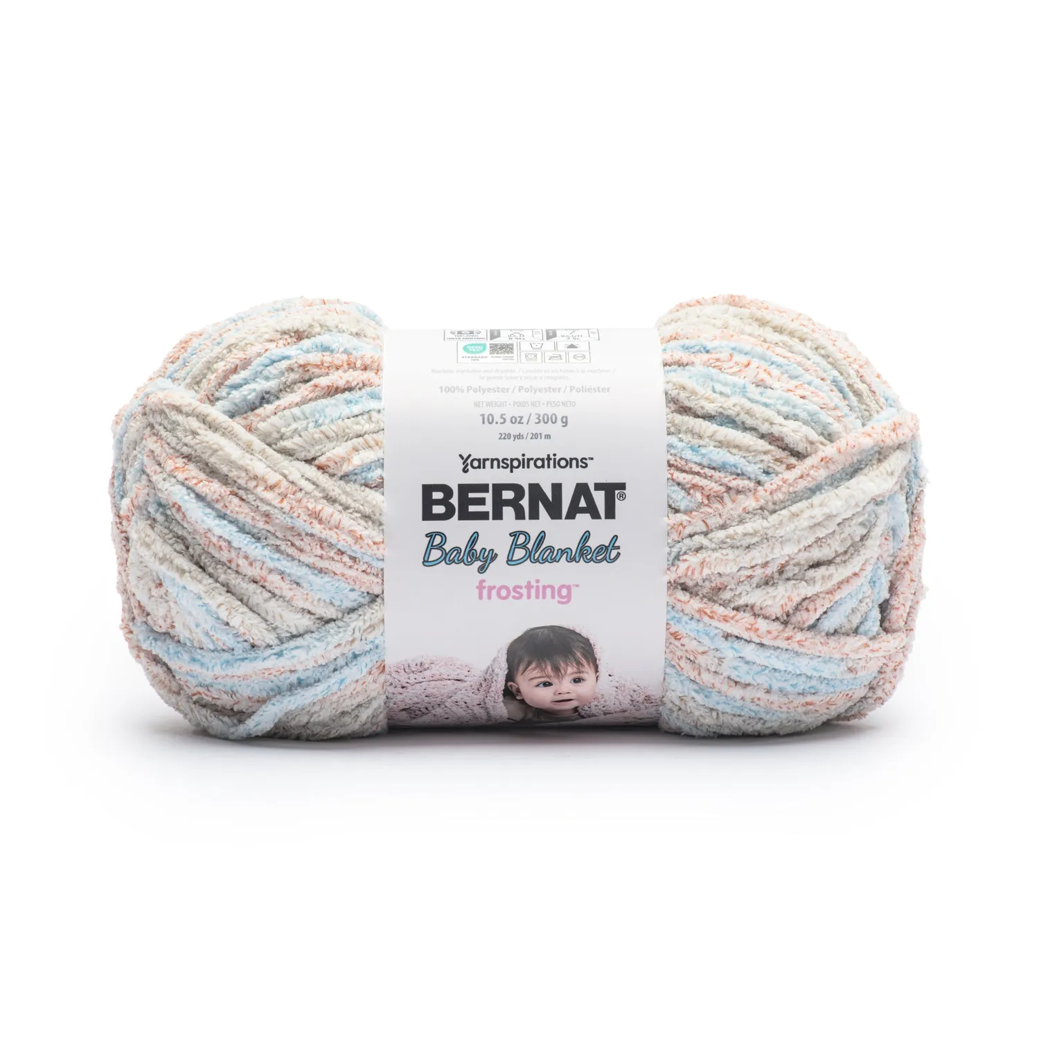 Bernat Baby Blanket Frosting Chenillegarn 300g Beere