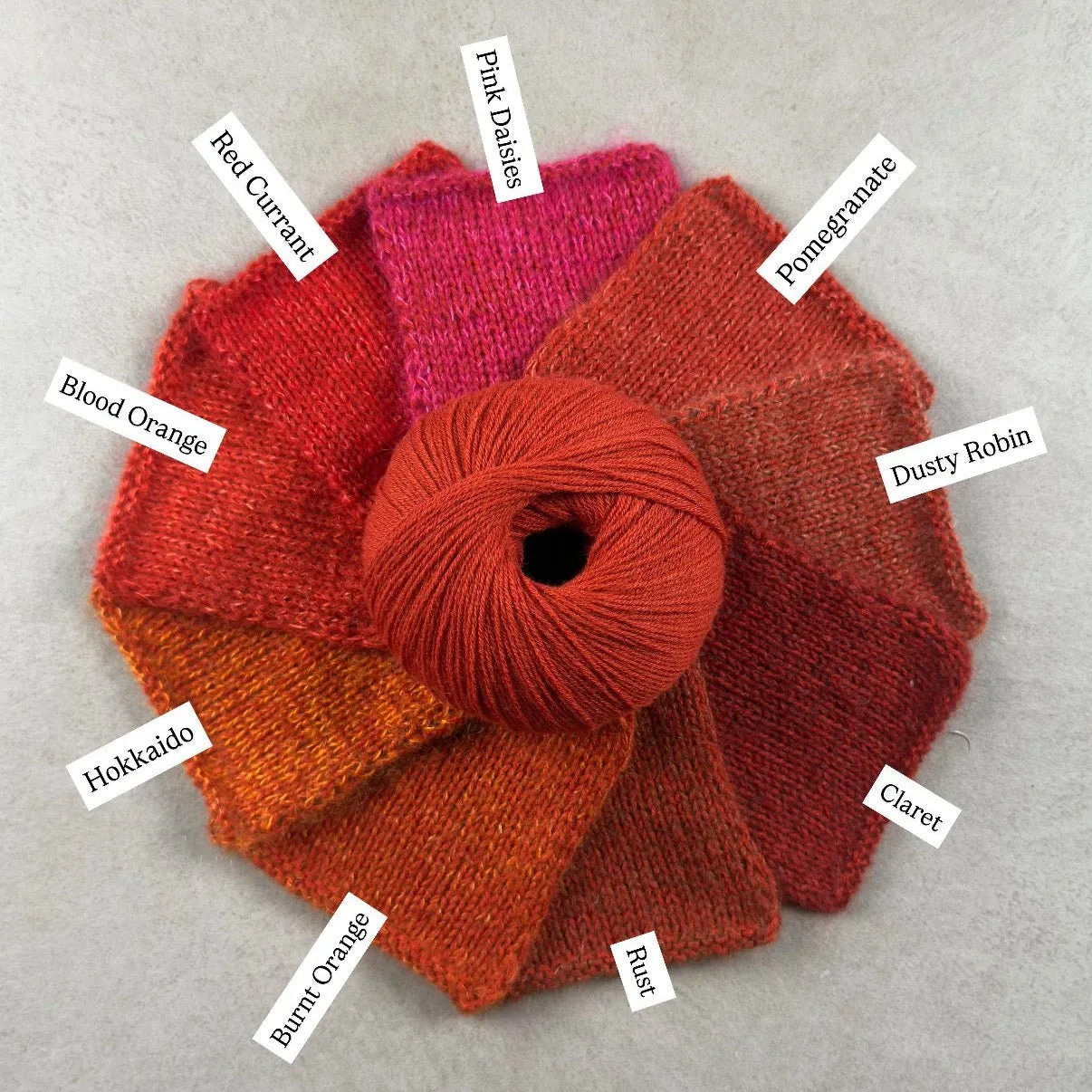 Knitting for Olive Merino Wolle Pomegranate 50g tiefes Rot