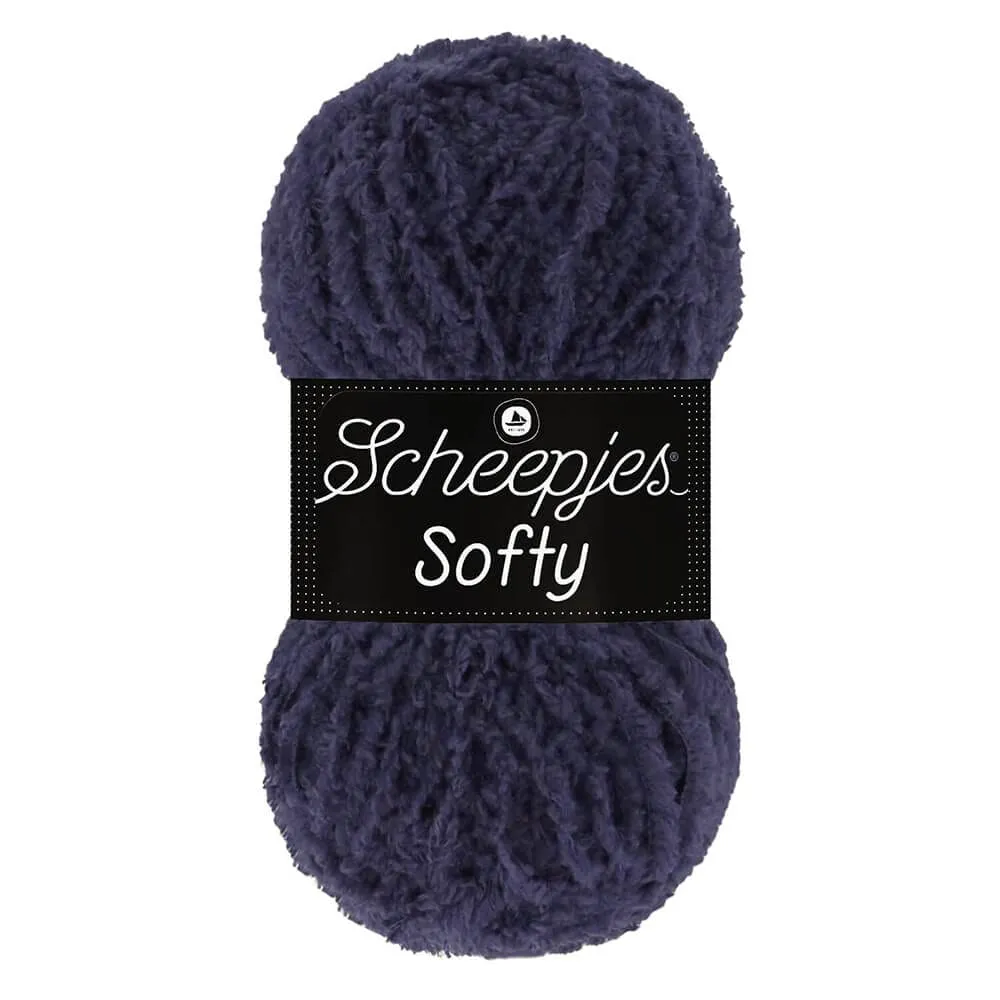 Scheepjes Softy 478 Schwarz Flauschgarn 1x50g Polyester