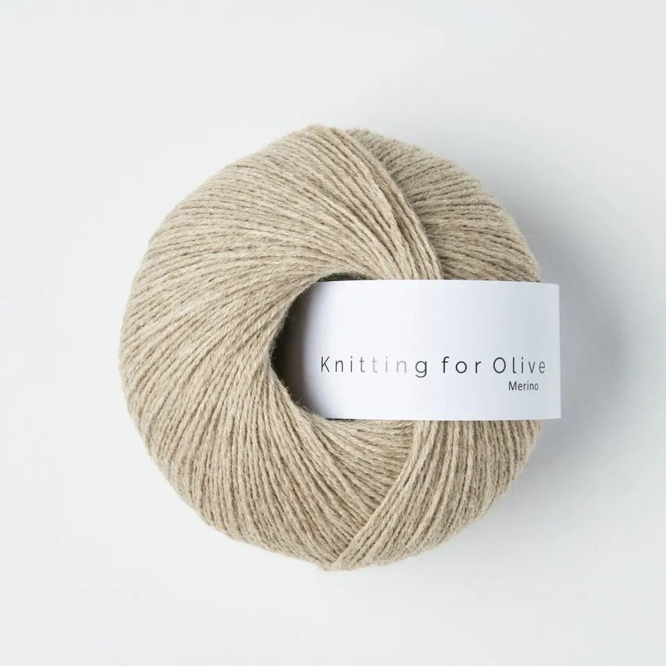 Knitting for Olive Merino Wolle Oatmeal 50g meliert