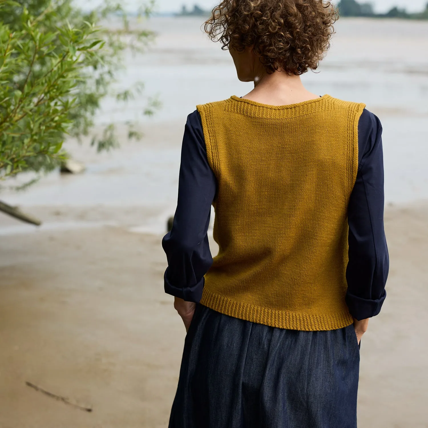 Rosy Green Wool Golden Way Top Strickanleitung deutsch PDF