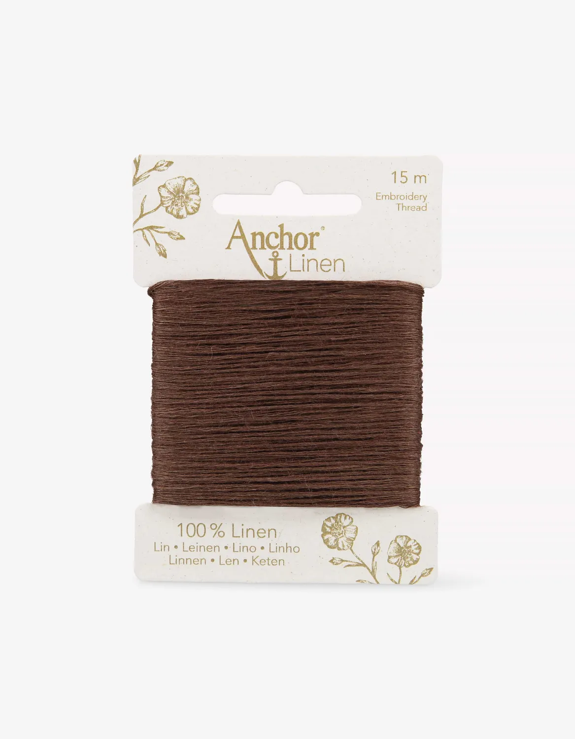 Anchor Linen Leinengarn 15m natur matt 6-fädig