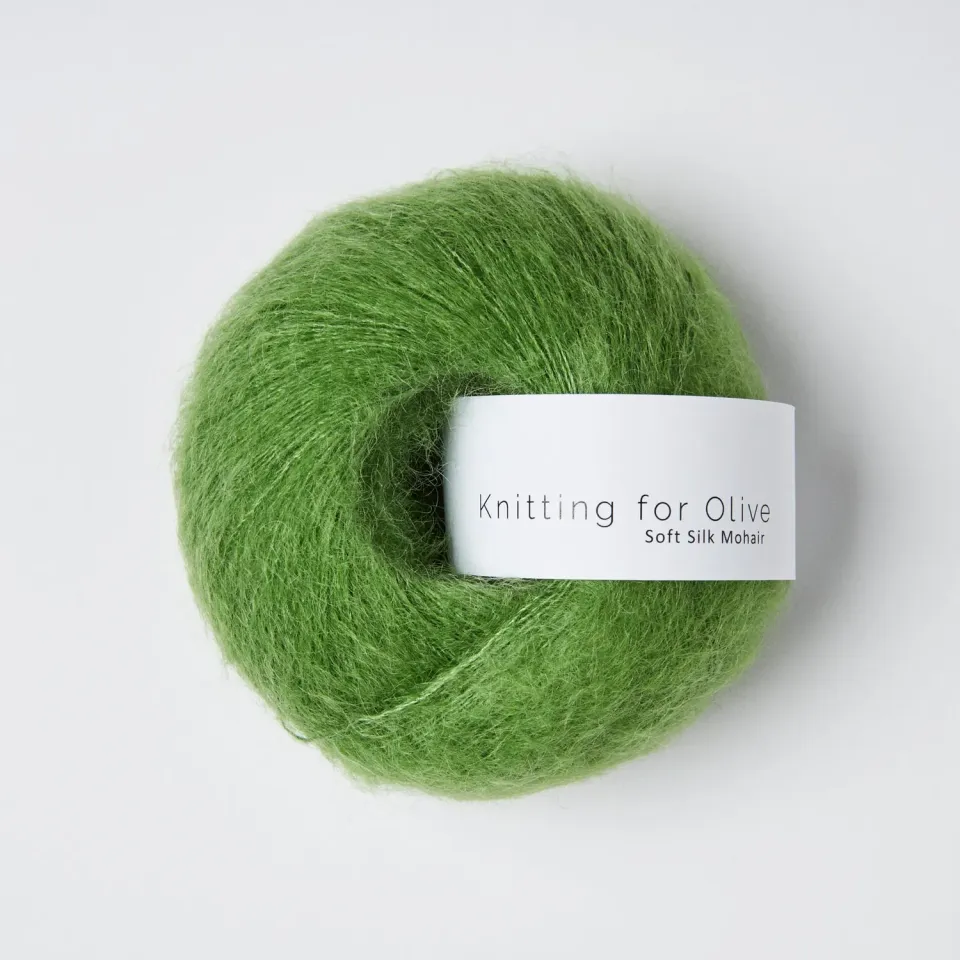 Knitting for Olive Soft Silk Mohair Wolle Clover Green Mohair-Seide