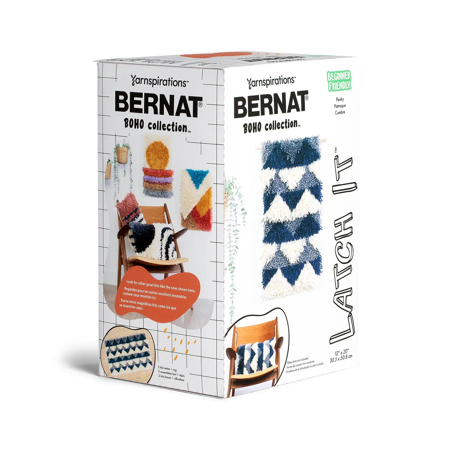 Bernat Latch It Kit Boho Knüpfset Teppichbild