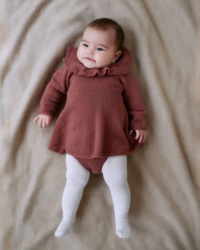 Knitting for Olive Agnes Romper Dress Strickanleitung Deutsch Fingering