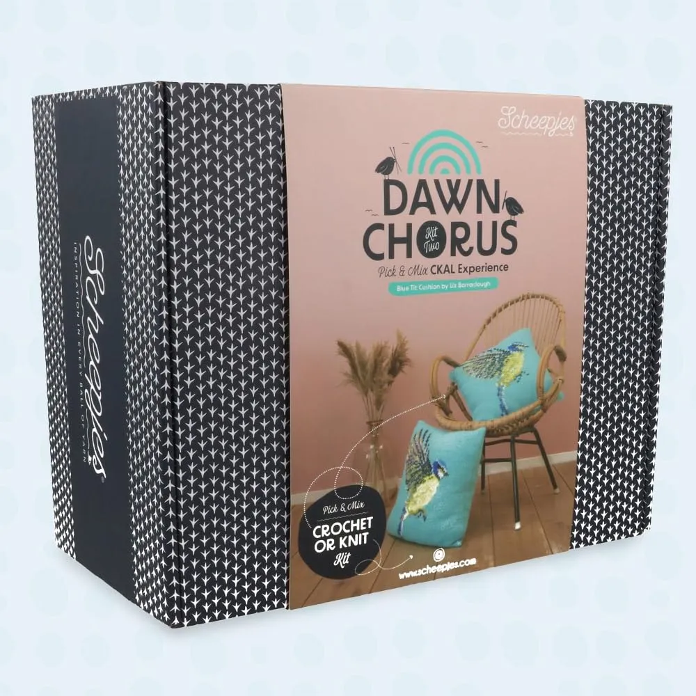 Scheepjes CKAL Blue Tit Kissen-Kit Dawn Chorus Häkeln