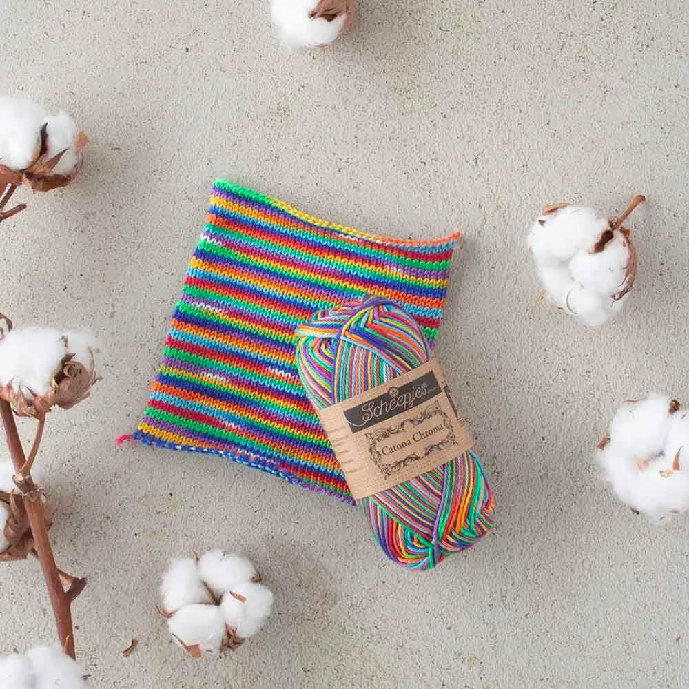 Scheepjes Catona Chroma 022 Rainbow Garn 50g Baumwolle