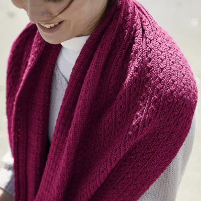 Rosy Green Wool Toco Strickanleitung Loop Zopfmuster