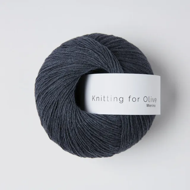 Knitting for Olive Merino Wolle Midnight dunkelgrau