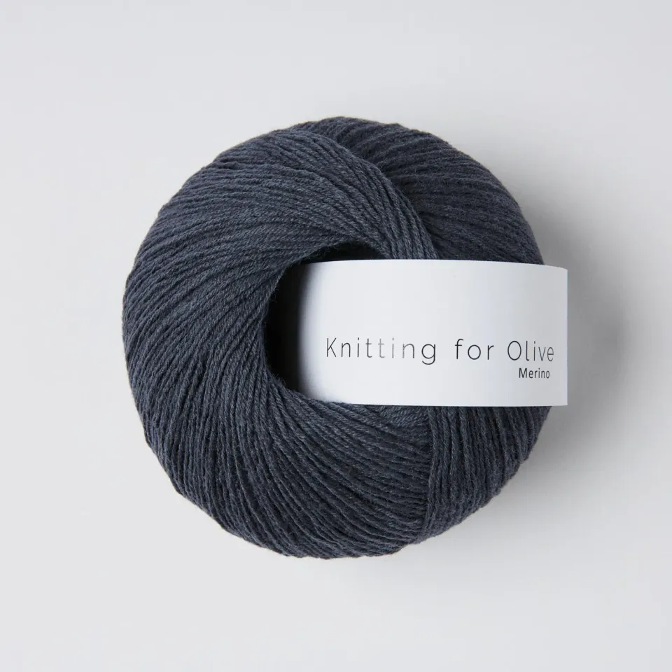 Knitting for Olive Merino Wolle Midnight dunkelgrau