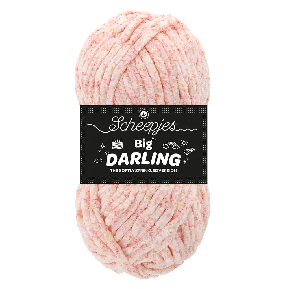 Scheepjes Big Darling Strickgarn 01 Snow Cone 150g bunt