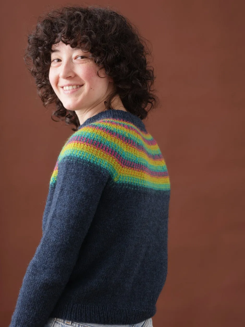 John Arbon Yarnadelic Kintra Pullover Strickset Sunset