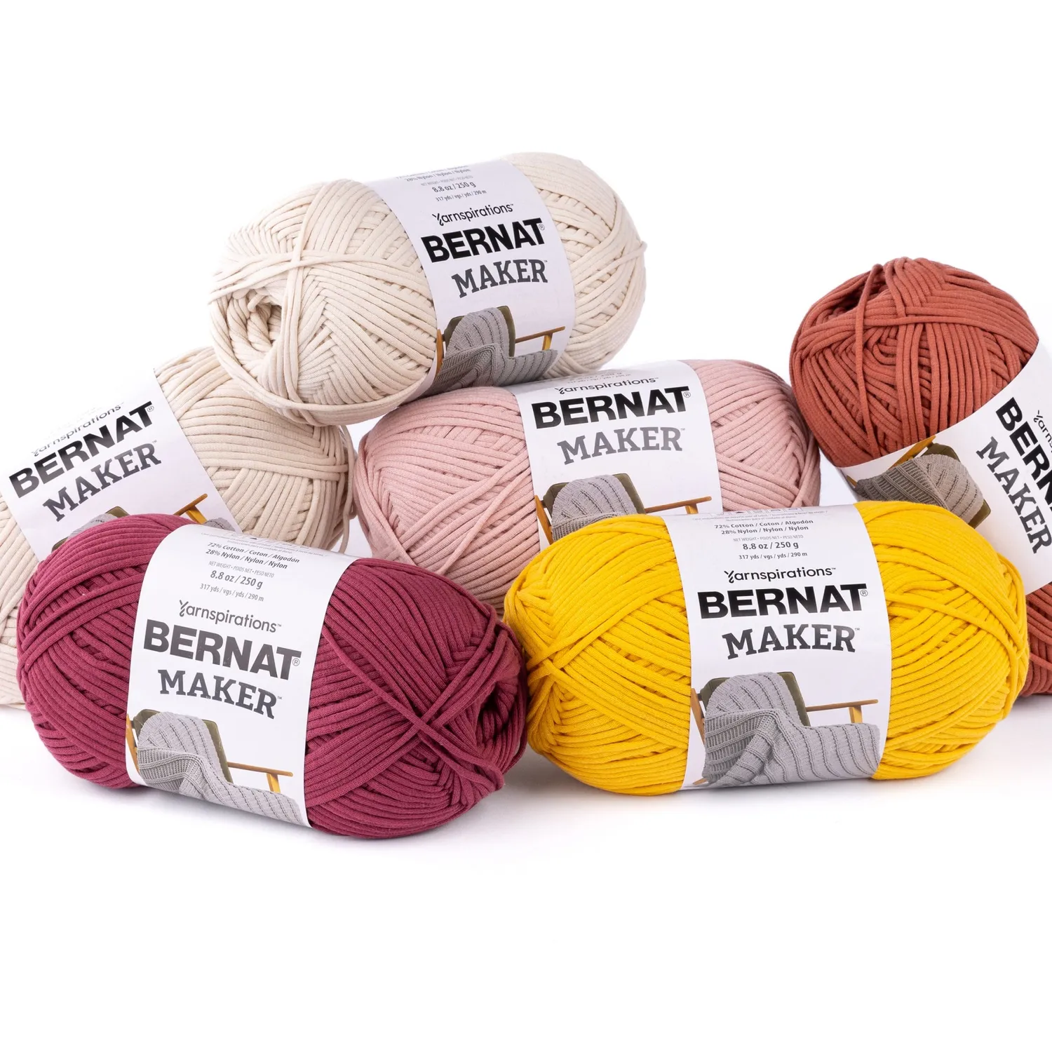 Bernat Maker Box Garnset Make it Toasty weiches Baumwollgarn