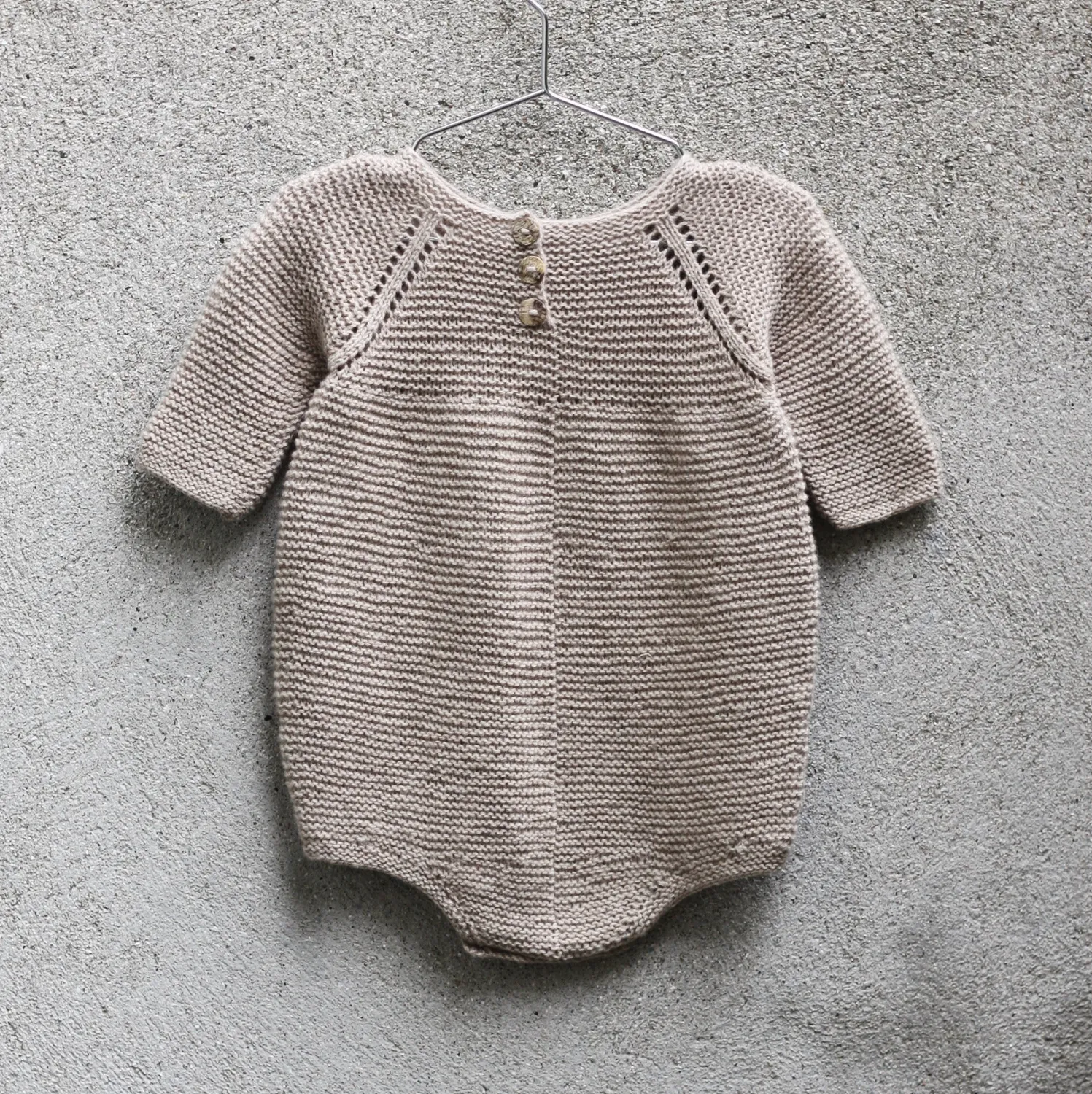 Knitting for Olive Garter Romper Strickanleitung Baby