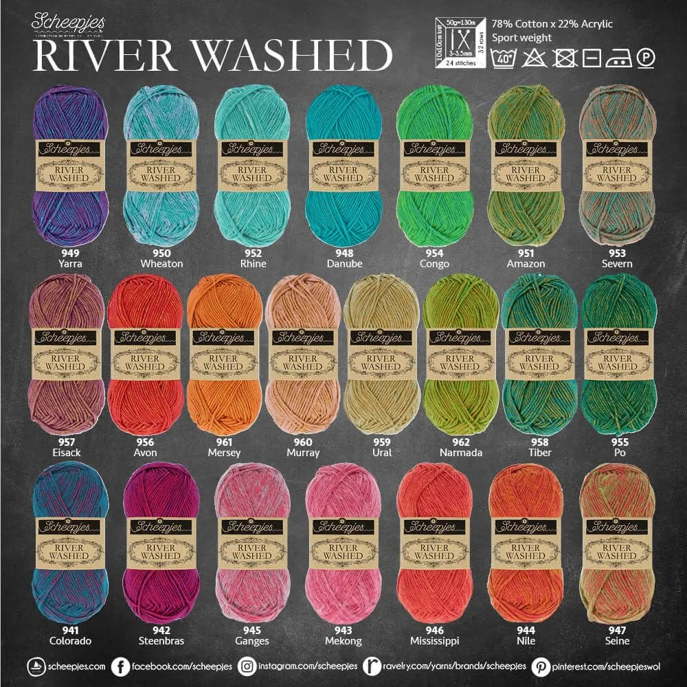 Scheepjes River Washed Garn 50g Nile 944