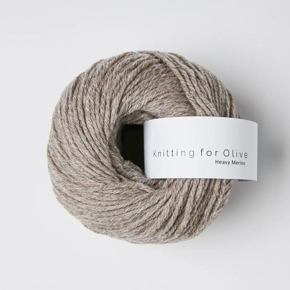 Knitting for Olive Heavy Merino Wolle Linen beige 50g
