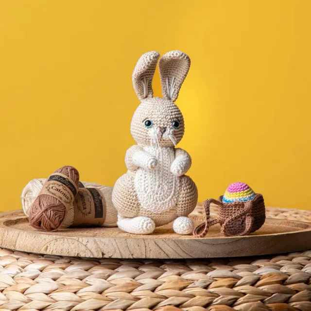 Scheepjes Bueno Bunny Amigurumi Häkelset Hase mit Korb 19cm