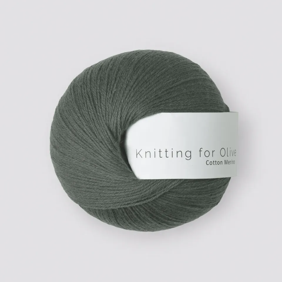 Knitting for Olive Cotton Merino Wolle Dark Sea Green 50g grün