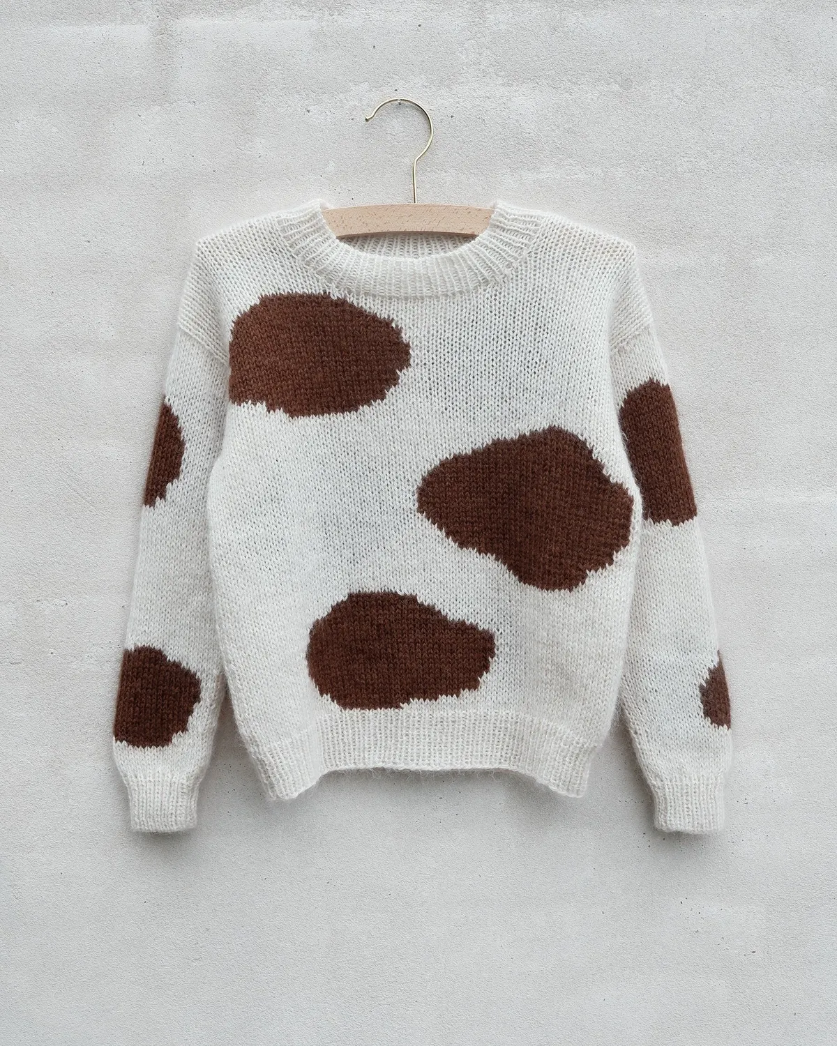 Knitting for Olive Cow Sweater Strickanleitung Kinder deutsch Kuhmuster