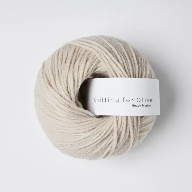 Knitting for Olive Heavy Merino Marzipan Wolle 50g creme