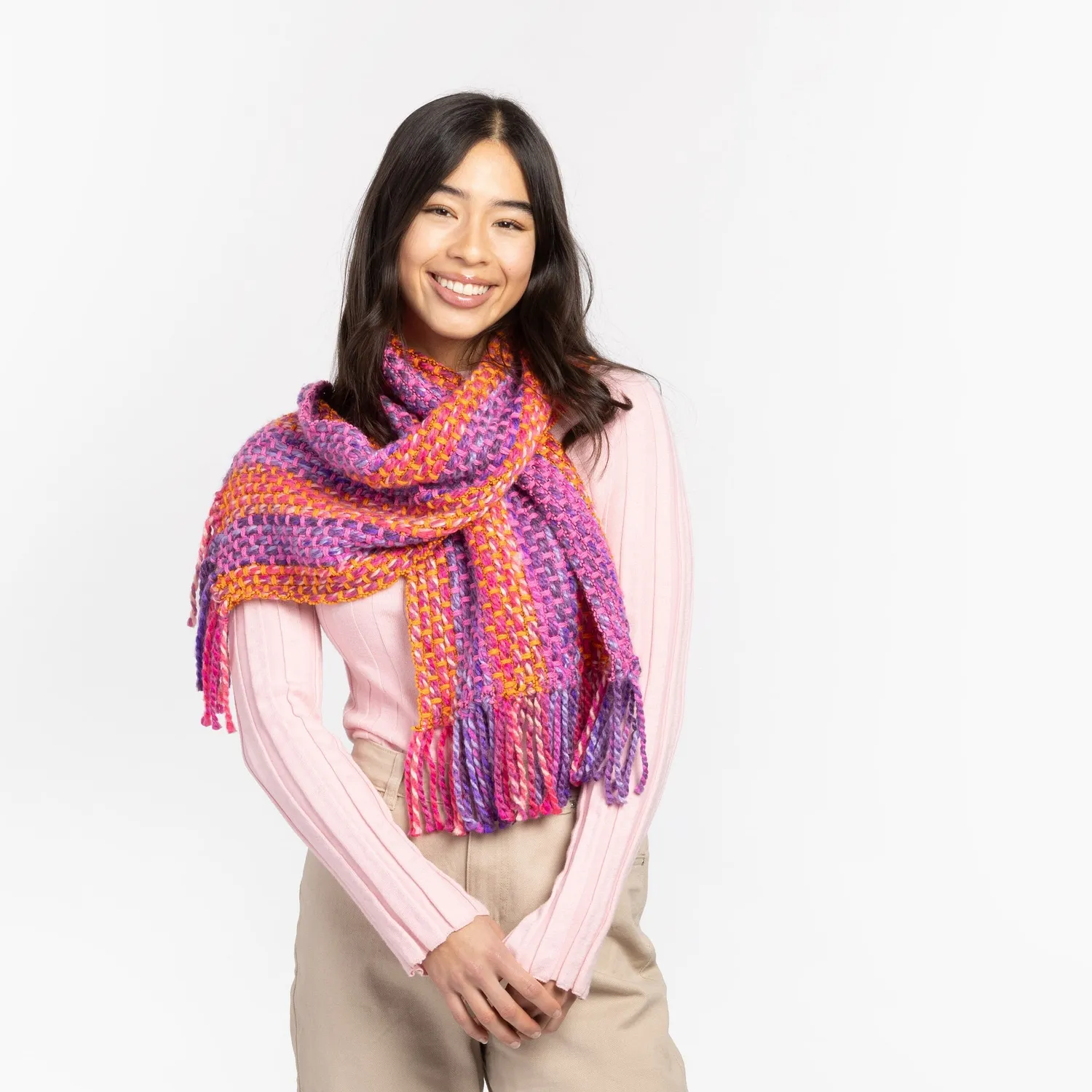 Bernat Quickweave Webset Schal Citrus Twist 140g