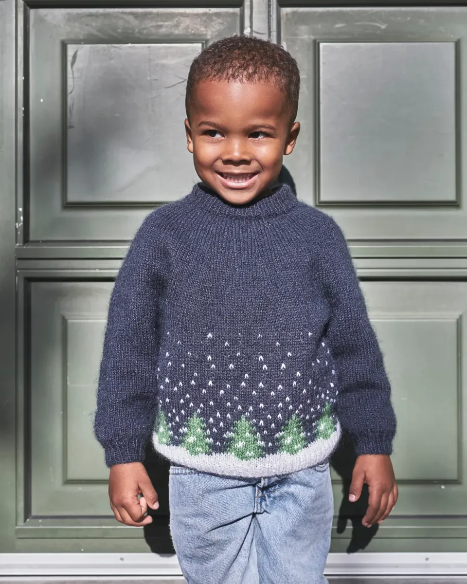Knitting for Olive Snow Sweater Strickanleitung Kids