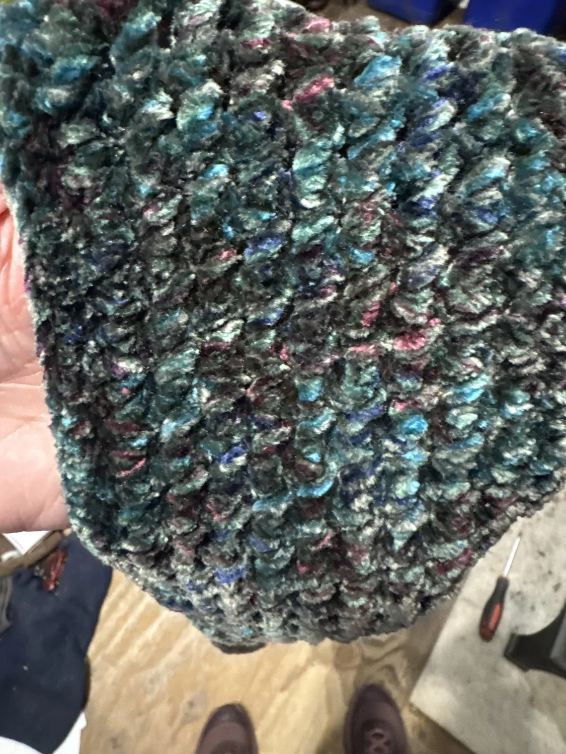 Bernat Velvet Samtgarn Weiß Chenille weich