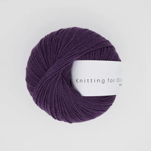 Knitting for Olive Merino Wolle Plum Aubergine 250m