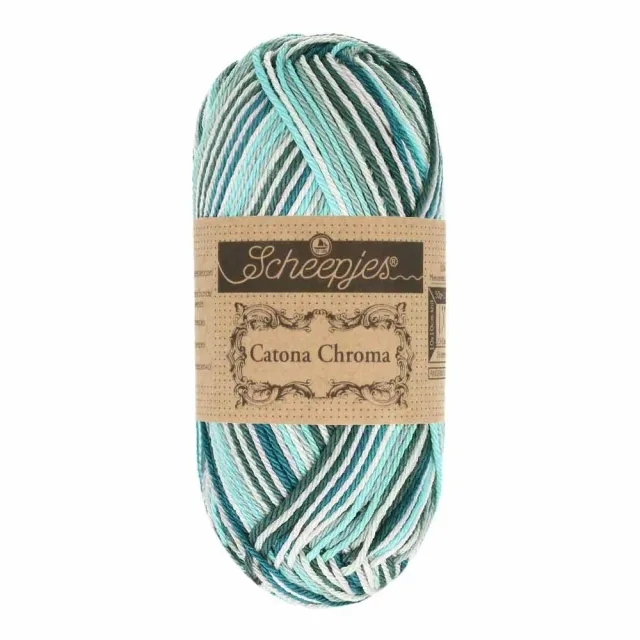 Scheepjes Catona Chroma Garn 50g 125m 010 Iceberg Verlauf