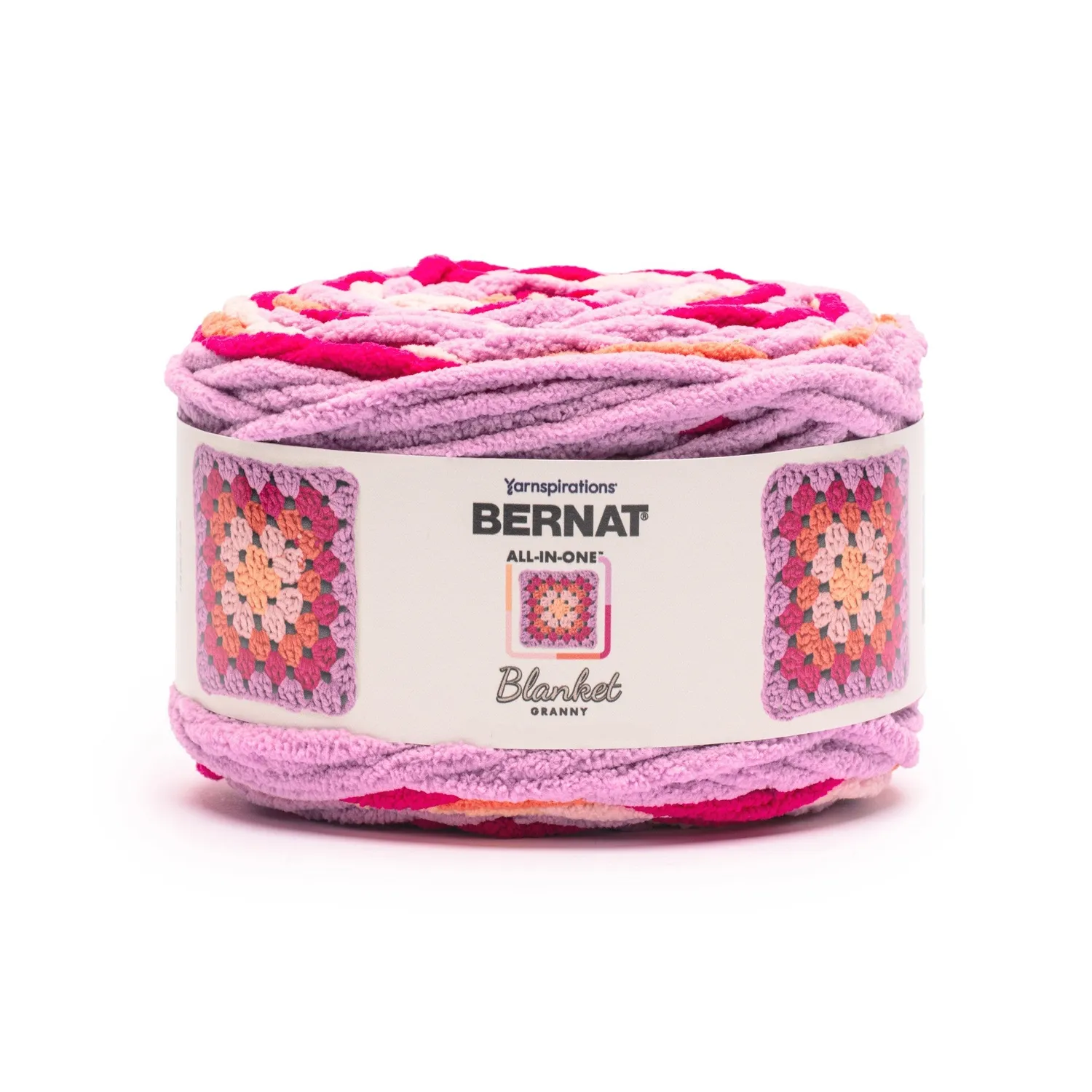 Bernat All In One Blanket Granny Chenillegarn Farbwechsel