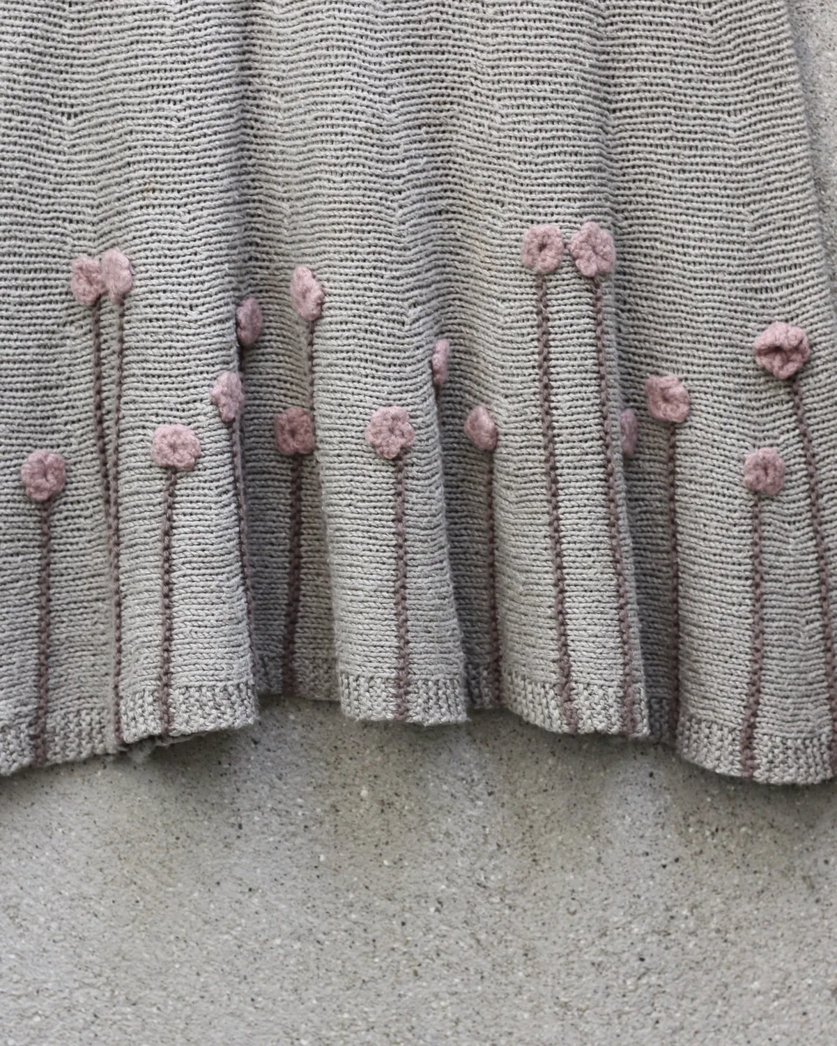 Knitting for Olive Flower Dress Strickanleitung Kleid mit Blumen