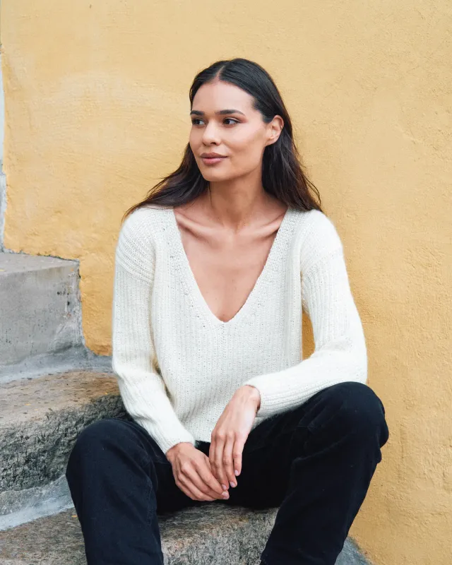 Knitting for Olive Deep Valley Sweater Strickanleitung XS-5XL