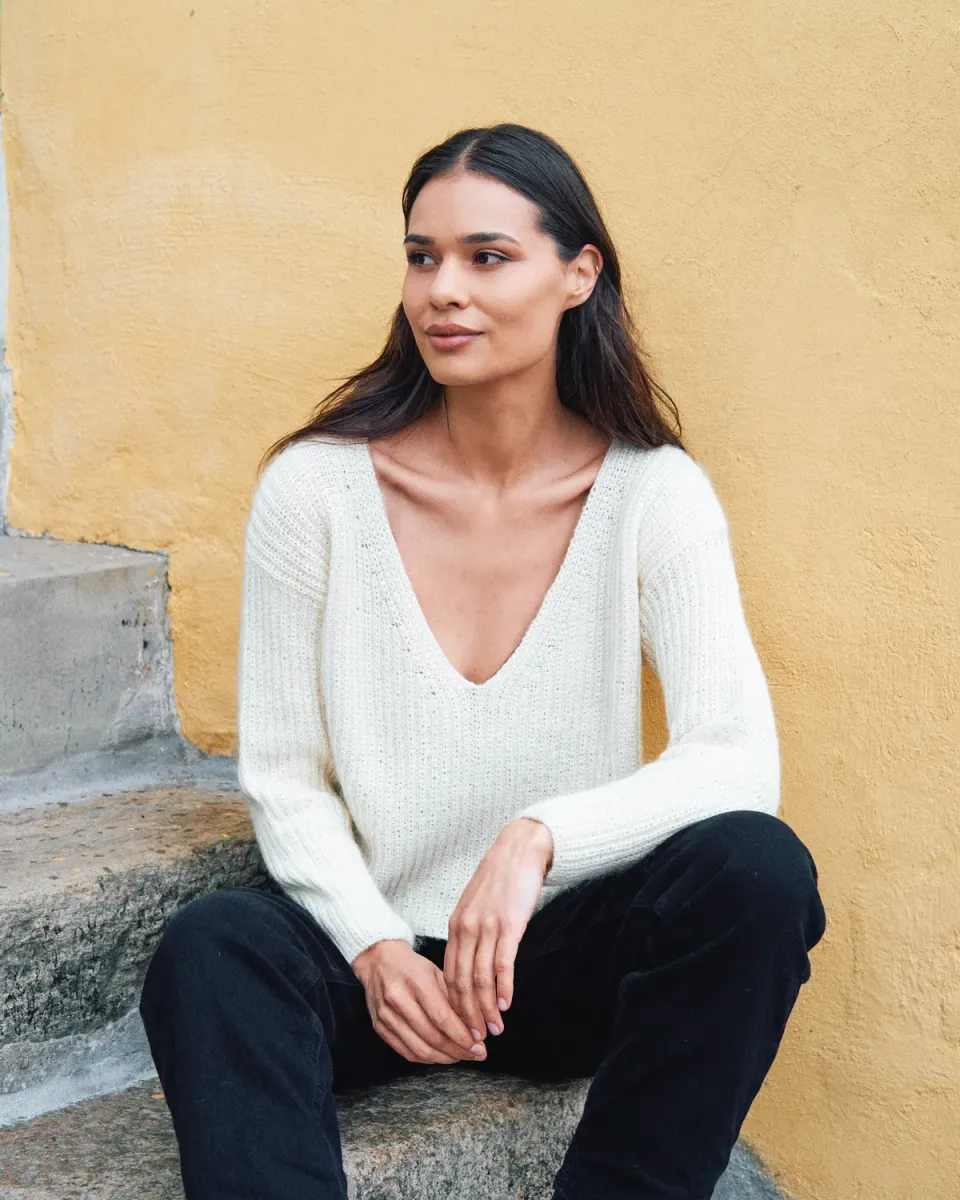 Knitting for Olive Deep Valley Sweater Strickanleitung XS-5XL
