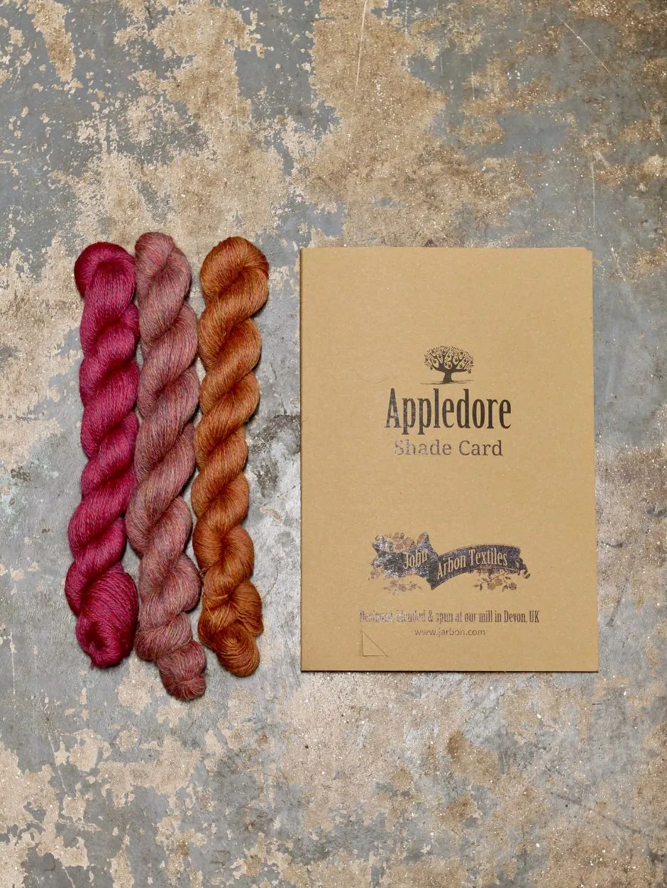 John Arbon Appledore Farbkarte neu 18 Farben Wollmuster