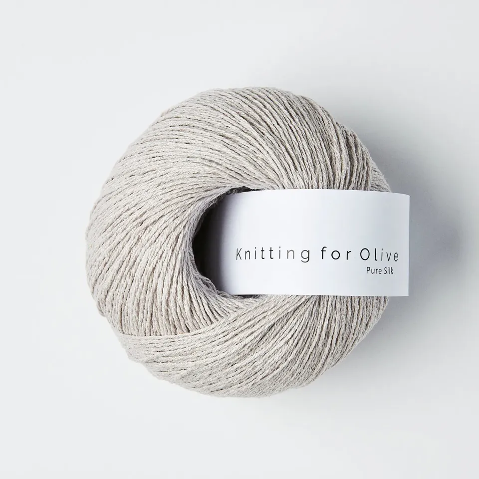 Knitting for Olive Pure Silk Garn Haze 50g reine Bourette-Seide