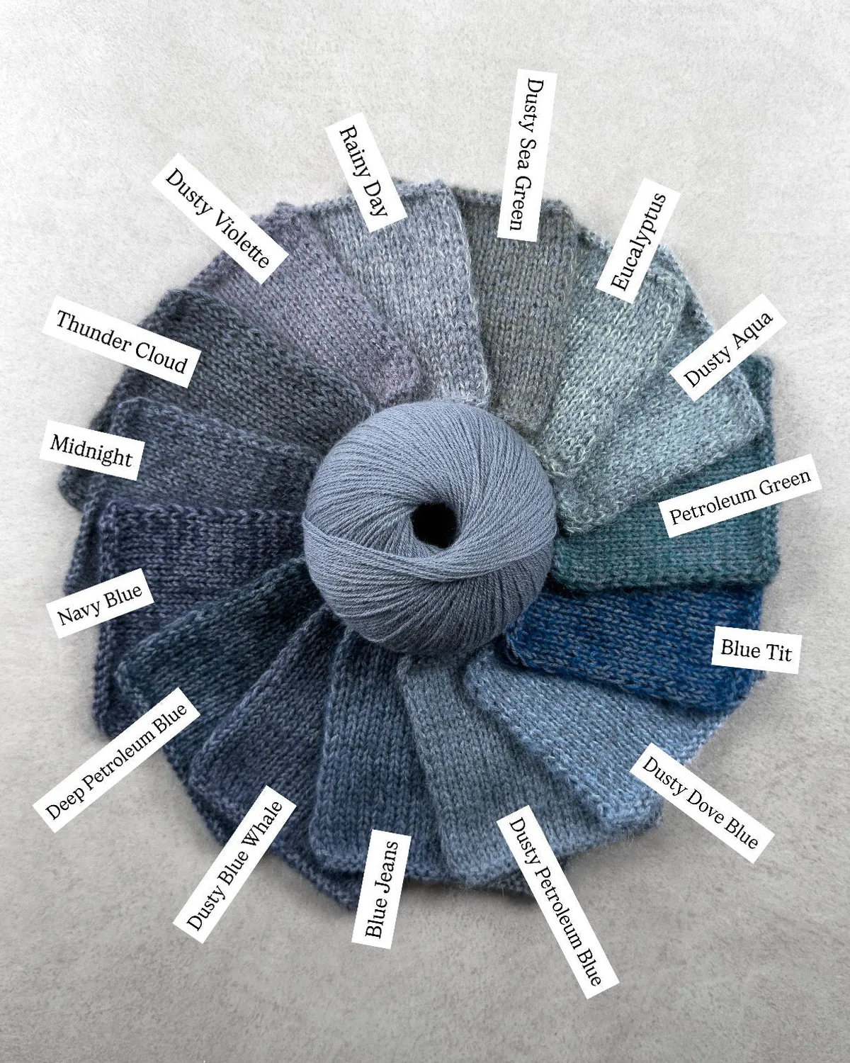 Knitting for Olive Merino Wolle Dusty Petroleum Blue 50g kühl